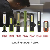 COB LED + LED nabíj. prac. svietidlo P4531, 400 lm, 2000 mAh