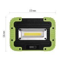 COB LED nabíjací pracovný reflektor P4533, 1000 lm, 4400 mAh