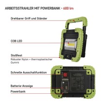 Aufladbarer COB LED-Strahler P4534, 600 lm, 3000 mAh