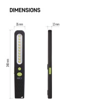 SMD LED + LED nabíj. svietidlo P4538, 700 lm, 1200 mAh