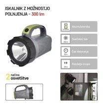 Polnilna LED delovna svetilka 300 lm LED