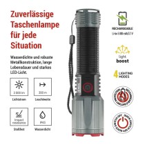LED Aufladbare Metall-Taschenlampe 3000 lm, 5000 mAh
