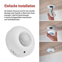 Bewegungsmelder (PIR-Sensor) IP20 1200W Weiss