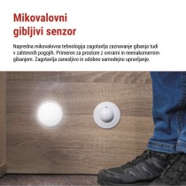 Mikrovalovni senzor (senzor gibanja) IP20 1200 W, bel