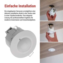 Mikrowellensensor (Bewegungsmelder) IP20 1200 W, weiß