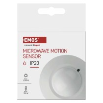Mikrovlnný senzor (pohybové čidlo) IP20 1200W, bílý