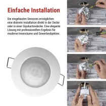 Bewegungsmelder (PIR-Sensor) IP20 1200W Weiss