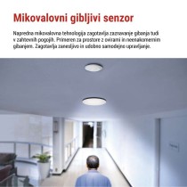 Mikrovalovni senzor (senzor gibanja) IP20 2000W, bel