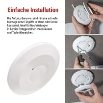 Mikrowellensensor (Bewegungsmelder) IP20 2000W, weiß