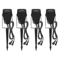 GoSmart LED-Außenstrahler, Starter-Set, 4-teilig, 7 W, RGBIC dimmbar, WiFi