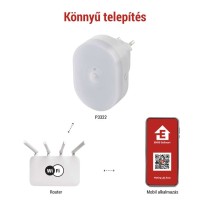 GoSmart PIR érzékelő (mozgásérzékelő) éjjeli fénnyel, WiFi