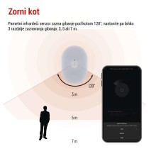 GoSmart PIR senzor (senzor gibanja) z nočno lučjo, WiFi