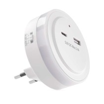Nočna lučka 3 LED 230V s fotosenzorjem