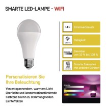 LED Lampe GoSmart A65 / E27 / 14 W (94 W) / 1 400 lm / RGB / dimmbar / WiFi