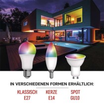 LED Lampe GoSmart A65 / E27 / 14 W (94 W) / 1 400 lm / RGB / dimmbar / WiFi