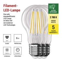 LED Lampe Filament A60 A CLASS/ E27 / 5 W (75 W) / 1 060 lm / Warmweiß