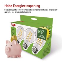 LED Lampe Filament A60 A CLASS/ E27 / 5 W (75 W) / 1 060 lm / Warmweiß