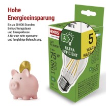 LED Lampe Filament A60 A CLASS/ E27 / 5 W (75 W) / 1 060 lm / Neutralweiß