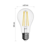 3 + 1 St. Gratis – LED Lampe Filament A60 / E27 / 5,9 W (60 W) / 806 lm / Neutralweiß