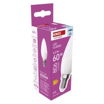 LED Lampe Classic Candle / E14 / 6,5 W (60 W) / 806 lm / Kalt-Weiß