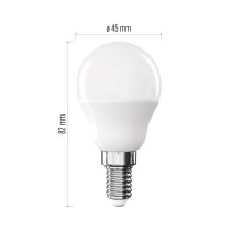 LED Lampe Classic Mini Globe / E14 / 4,2 W (40 W) / 470 lm / Kalt-Weiß