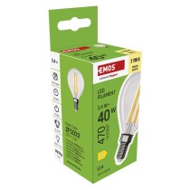 LED Lampe Filament Mini Globe / E14 / 3,4 W (40 W) / 470 lm / Warmweiß