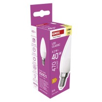 8 + 2 St. Gratis – LED Lampe Classic Candle / E14 / 4,2 W (40 W) / 470 lm / Warmweiß
