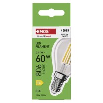 LED Lampe Filament Mini Globe / E14 / 5,9 W (60 W) / 806 lm / Neutral Weiß