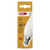 LED Lampe Basic Candle / E14 / 5,5 W (40 W) / 470 lm / Neutralweiß