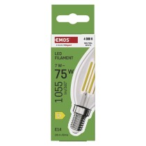 LED Lampe Filament Candle / E14 / 7 W (75 W) / 1055 lm / Neutralweiß