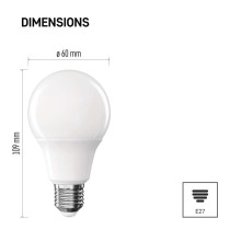 LED Lampe Classic A60 / E27 / 9,5 W (75 W) / 1055 lm / Neutral Weiß