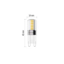 LED Lampe Classic JC / G9 / 2,5 W (32 W) / 350 lm / Warmweiß 