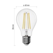 LED Lampe Filament A60 / E27 / 7,5 (75 W) / 1 055 lm / Neutral Weiß / dimmbar
