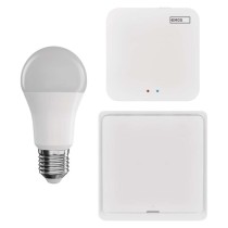 Zestaw GoSmart: 1x LED żarówka E27 / 11W / Zigbee,  1x przełącznik scen, 1x ZigBee bramka