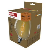 LED Lampe DECO S123 / E27 / 3,5 W (14 W) / 130 lm / flame