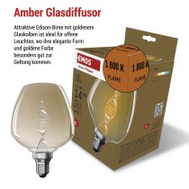 LED Lampe DECO S123 / E27 / 3,5 W (14 W) / 130 lm / flame