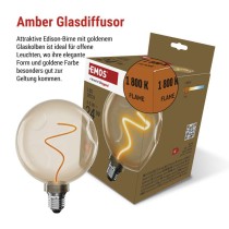 LED Lampe DECO CG125A / E27 / 4,5 W (24 W) / 240 lm / flame
