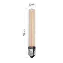 LED Lampe DECO T30 / E27 / 2 W (11 W) / 100 lm / flame
