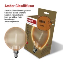 LED Lampe DECO G130OA / E27 / 4 W (22 W) / 220 lm / flame