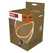 LED Lampe DECO G130SRA / E27 / 4 W (22 W) / 220 lm / flame