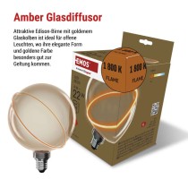 LED Lampe DECO G130SRA / E27 / 4 W (22 W) / 220 lm / flame