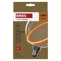 LED Lampe DECO G130SRA / E27 / 4 W (22 W) / 220 lm / flame