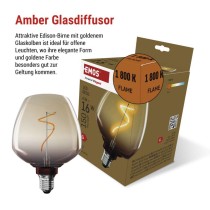 LED Lampe DECO S123 / E27 / 4 W (16 W) / 150 lm / flame