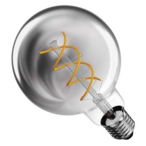 LED Lampe DECO SMOKED G95 / E27 / 4,5 W (19 W) / 180 lm / flame