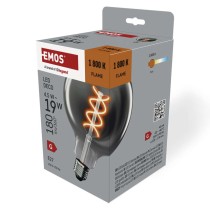LED Lampe DECO SMOKED G125 / E27 / 4,5 W (19 W) / 180 lm / flame