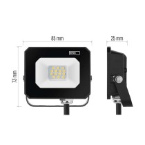 LED reflektor SIMPO 10 W, černý, neutrální bílá