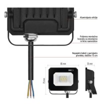 LED reflektor SIMPO 10 W nevtralna bela