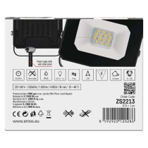 LED reflektor SIMPO 10 W, černý, neutrální bílá
