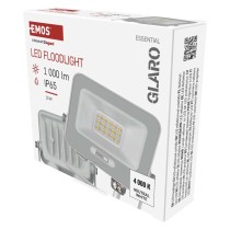 LED reflektor GLARO 10W, bílý, IP65, 1000 lm, neutrální bílá