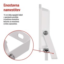LED reflektor SIMPO 30W, bel, IP65, 3000 lm, nevtralna bela